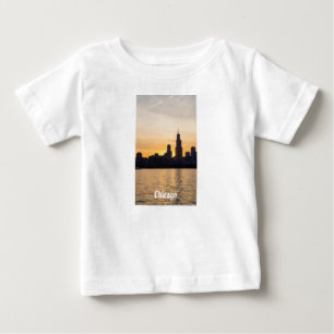 T-shirt Pour Bébé Silhouette couché de soleil Willis