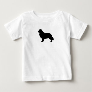 T-shirt Pour Bébé Silhouette de Terre-Neuve