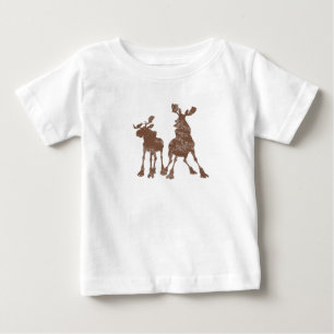 T-shirt Pour Bébé Silhouette Disney à droite et à tube