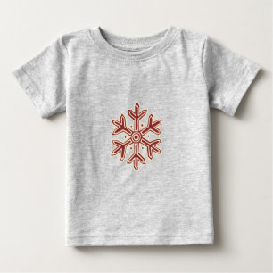 T-shirt Pour Bébé Simply Christmas Collection - Flocon de neige