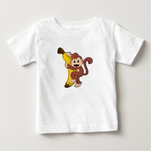 T-shirt Pour Bébé Singe avec banane (1).PNG