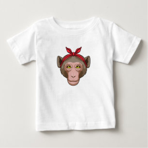 T-shirt Pour Bébé Singe avec Bandana