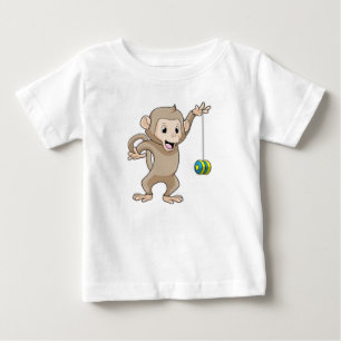 T-shirt Pour Bébé Singe avec Yo-yo