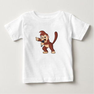 T-shirt Pour Bébé Singe comme Singe avec Microphone.PNG