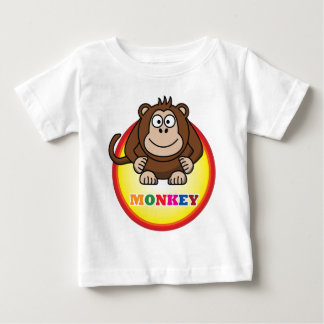 T-shirt Pour Bébé Singe de bande dessinée