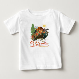 T-shirt Pour Bébé Sites de points de repère historiques de Golden