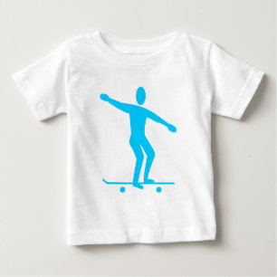 T-shirt Pour Bébé Skateboard - Sky Blue