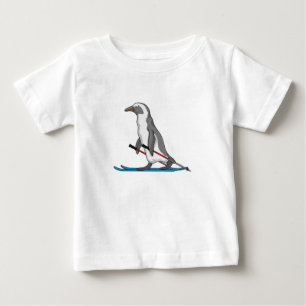 T-shirt Pour Bébé Ski de Penguin