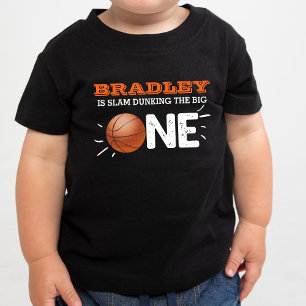 T-shirt Pour Bébé Slam Dunking The Big One Basketball 1er annivers