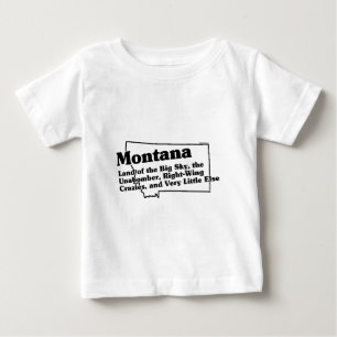 T-shirt Pour Bébé Slogan d'État du Montana