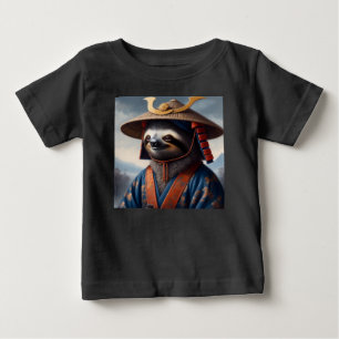 T-shirt Pour Bébé Sloth Samurai