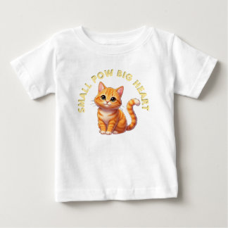 T-shirt Pour Bébé Small Paws, Big Heart