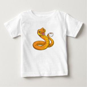 T-shirt Pour Bébé Snake with Cup