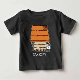T-shirt Pour Bébé Snoopy Halloween Spider Web Doghouse