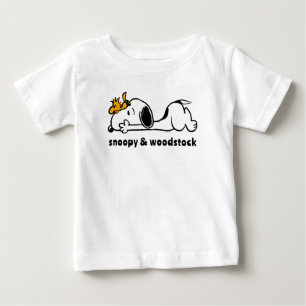 T-shirt Pour Bébé Snoopy & Woodstock   Smile Giggle Laugh