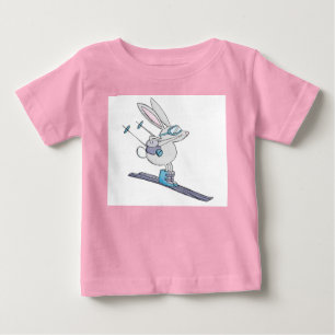 T-shirt Pour Bébé Snow bunt mignon bébé skier tenue