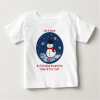 Snowman Merveilleux temps année PERSONNALISER
