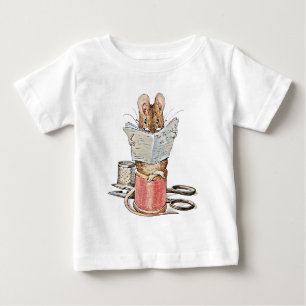 T-shirt Pour Bébé Souris de tailleur sur la bobine du fil
