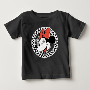T-shirt Pour Bébé Souris miniature rétro classique À damiers