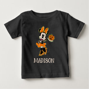 T-shirt Pour Bébé Souris Minnie vintage Skeleton Costume