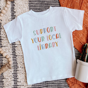 T-shirt Pour Bébé Soutenez Votre Bibliothèque Locale