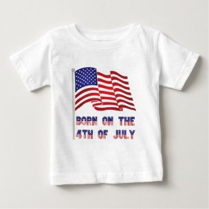 T-shirt Pour Bébé soutenu sur 4 juillet