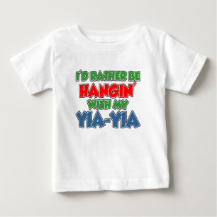 T-shirt Pour Bébé Soyez plutôt avec Yia-Yia
