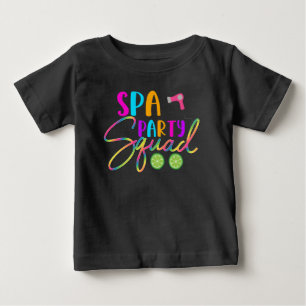 T-shirt Pour Bébé Spa Party Squad Funny Birthday Thème