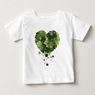 T-shirt Pour Bébé St. Patrick's Clover Heart