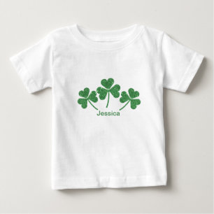 T-shirt Pour Bébé St. Patrick's Day Green Vine Shamrock Irish Party
