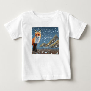 T-shirt Pour Bébé Starry Starry Night Storybook Fox