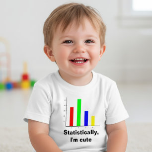 T-shirt Pour Bébé Statistiques Amusantes