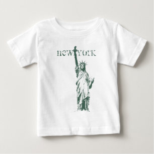 T-shirt Pour Bébé Statue de la chemise NYC de New York de bébé de