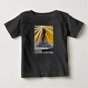 T-shirt Pour Bébé Statue de la Liberté Torch et de la Marine américa