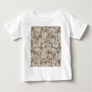 T-shirt Pour Bébé Style Désert Camouflage Numérique Décor Beige