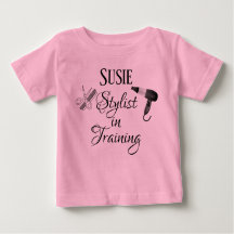 Styliste en formation Baby Romper Salon Beautician