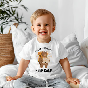 T-shirt Pour Bébé Suivez les instructions pour rester calme