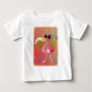 T-shirt Pour Bébé summerwaves-Flamant rose