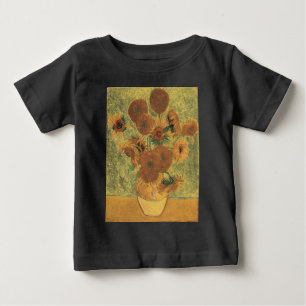 T-shirt Pour Bébé Sunflowers par Van Gogh