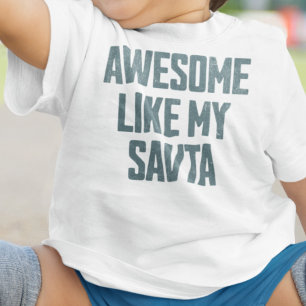 T-shirt Pour Bébé SUPER COMME MA SAVTA Drôle