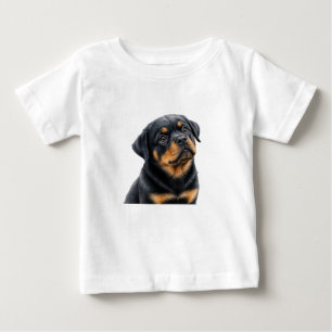 T-shirt Pour Bébé Super mignon Rottweiler ou bébé Rottweiler