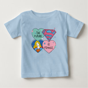 T-shirt Pour Bébé Supergirl hors de ce monde Retro Graphisme