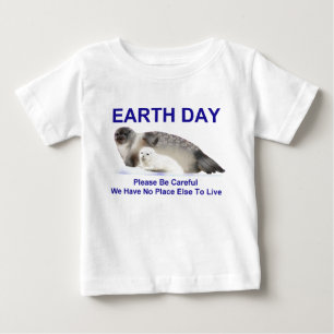 T-shirt Pour Bébé Sur la glace fine