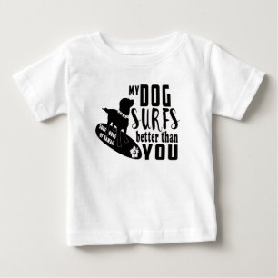 T-shirt Pour Bébé Surf Chiens Hawaii Gauntlet Baby Tee - shirt