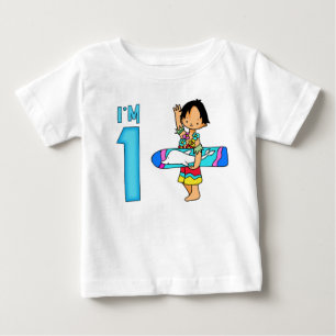 T-shirt Pour Bébé Surfer Dude 1er anniversaire