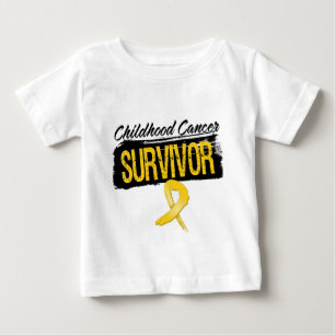 T-shirt Pour Bébé Survivant frais de Cancer d'enfance