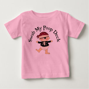 T-shirt Pour Bébé Swab My Poop Deck