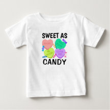 Sweet As Candy Saint Valentin T-shirt bébé