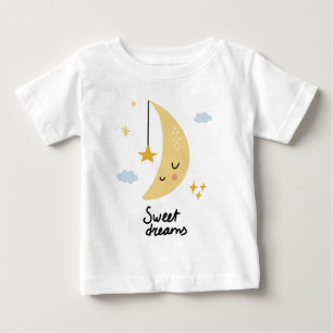 T-shirt Pour Bébé Sweet Dreams Moon & Stars