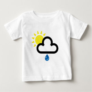 T-shirt Pour Bébé Symbole de pluie de Sun de nuage
